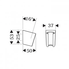 Hansgrohe Portec S Держатель для ручного душа, настенный, цвет: шлифованный черный хром