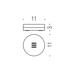 Colombo Mini Мыльница настольная, цвет: хром/матовое стекло