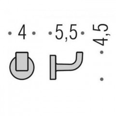 Colombo Nordic Крючок EB17, цвет: хром