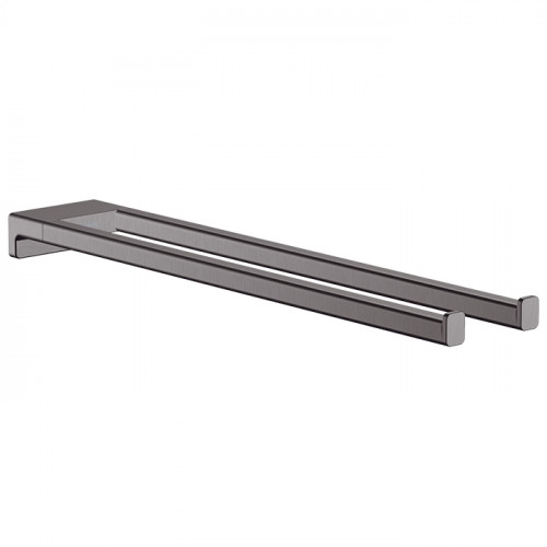 Hansgrohe AddStoris Полотенцедержатель 44.5см., двухрожковый, цвет: шлифованный черный хром