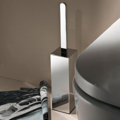 Bertocci Polo Ершик напольный , цвет: белый/никель брашированный