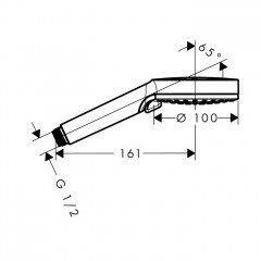 Hansgrohe Vernis Blend Ручной душ, цвет: матовый черный