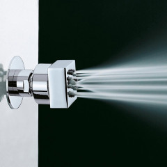 BOSSINI CUBIC GOM Форсунка поворотная, квадратная, цвет хром