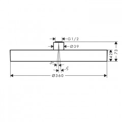 Hansgrohe Rainfinity Верхний душ 360 1jet, цвет: полированное золото