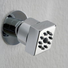 BOSSINI CUBIC GOM Форсунка поворотная, квадратная, цвет хром