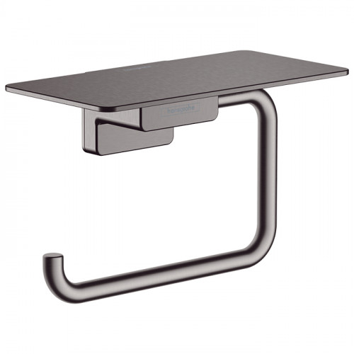 Hansgrohe AddStoris Держатель т/б с полкой, цвет: шлифованный черный хром