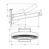 Hansgrohe Rainfinity Верхний душ 360 3jet, цвет: шлифованный черный хром