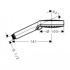 Hansgrohe Vernis Blend Ручной душ, цвет: хром