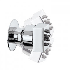 BOSSINI CUBIC GOM Форсунка поворотная, квадратная, цвет хром