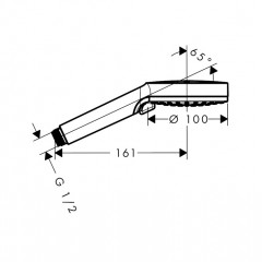 Hansgrohe Vernis Blend Ручной душ, цвет: хром
