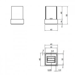ANTONIO LUPI BABELE Камин 400х400х550 мм., на биоэтаноле, корпус из стали, с противопожарн стеклами и горелкой из нерж стали LAFLACA, отделка Ruggine