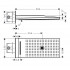 Axor ShowerSolutions Верхний душ 25x58см, 3jet, настенный, цвет: шлифованная бронза
