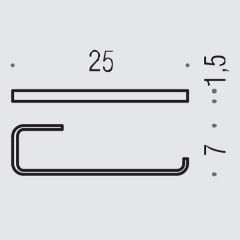 Colombo Time Полотенцедержатель 25 см, цвет: хром