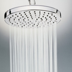 Bossini Oki Душевая лейка D=200 мм с поворотной рукояткой 281 мм, хром