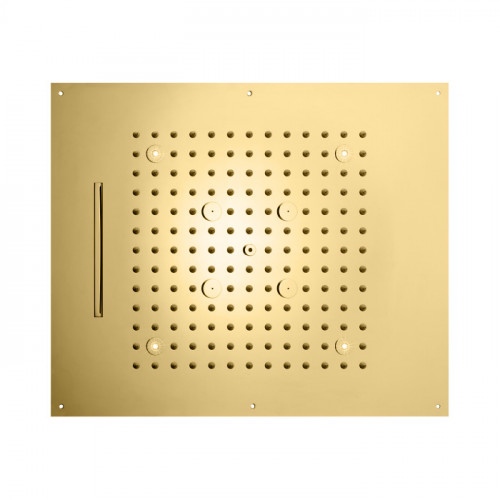 BOSSINI DREAM/3 Верхний душ 570 x 470 mm, 3 режима (дождь, каскад, туман), с LED (синий), блок питания/управления, цвет: золото