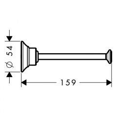 Axor Montreux Держатель для запасного рулона т/б., подвесной, цвет: сталь
