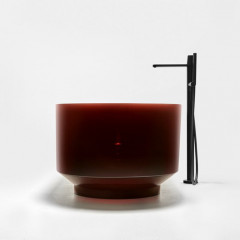 ANTONIO LUPI BORGHI Ванна 1800х750х530 мм., отдельностоящая, с нажимным донным клапаном и сифоном, Icemood, цвет Mostato матовый