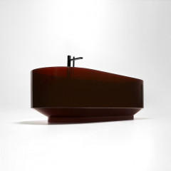 ANTONIO LUPI BORGHI Ванна 1800х750х530 мм., отдельностоящая, с нажимным донным клапаном и сифоном, Icemood, цвет Mostato матовый