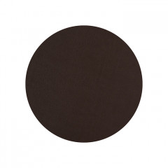 ADJ Плейсмат 40см., круглый, натуральная кожа, цвет: капучино/шоколад