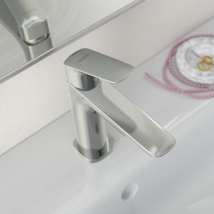 Hansgrohe Logis Смеситель для раковины, 1 отв., с донным клапаном Push-Open, цвет: хром