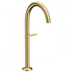 Axor One Смеситель для раковины Sel 260, на 1 отв., высокий, с донным клапаном Push-Open, цвет: шлифованная медь