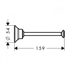 Axor Montreux Держатель для запасного рулона т/б., подвесной, цвет: шлифованная бронза