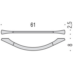 Colombo Land Полотенцедержатель 61см, цвет: хром