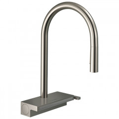 Hansgrohe Aquno Select M81 Смеситель для кухни, 1 отв., каскад, цвет: сталь