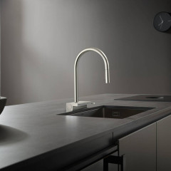 Hansgrohe Aquno Select M81 Смеситель для кухни, 1 отв., каскад, цвет: сталь
