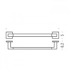 Colombo Basic Q Полотенцедержатель 69.5см, цвет: хром