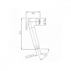 BOSSINI BRASS Душевые лейки с клапаном подачи - хром