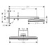 Hansgrohe Rainmaker Верхний душ 58.6x25.8см, настенный, 3jet (Rain, Rainflow Waterfall, MonoRain), цвет: белый/хром