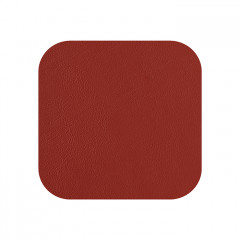 ADJ Костер 12x12см., квадратный, натуральная кожа, цвет: коньяк/бордо