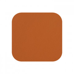 ADJ Костер 12x12см., квадратный, натуральная кожа, цвет: коньяк/бордо