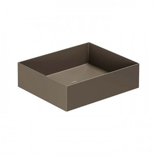 AZZURRA ELEGANCE Squared раковина подвесная/накладная 45х38х12.5 см без отв. под смеситель, цвет Cacao