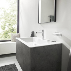 Hansgrohe Finoris Смеситель для раковины, 1 отв., с донным клапаном Push-Open, цвет: хром