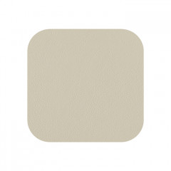 ADJ Костер 12x12см., квадратный, натуральная кожа, цвет: белый/панна котта