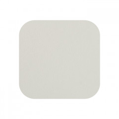 ADJ Костер 12x12см., квадратный, натуральная кожа, цвет: белый/панна котта