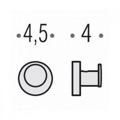 Colombo Plus Крючок подвесной, цвет: PVD нержавеющая сталь