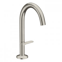 Axor One Смеситель для раковины Sel 170, на 1 отв., с донным клапаном Push-Open, цвет: сталь
