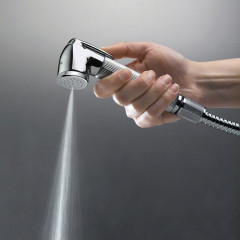 Bossini Ручной душ из латуни гидрощетка для WC NIKITA - CROMOLUX cm 125 - хром