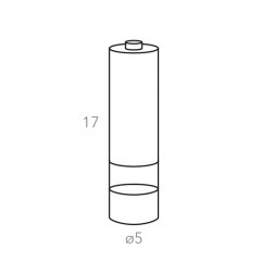 ADJ Контейнер для соли и перца, D5x17 см., цвет: оливковый/горчичный