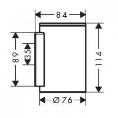 Axor Universal Стакан, подвесной, цвет: шлифованное золото