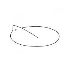 ADJ Крышка для корзины для белья, D40 см., цвет: бордо/коньяк