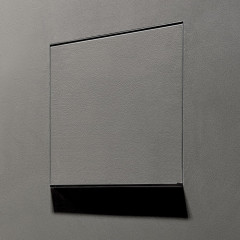 ANTONIO LUPI SESAMO Двойной держатель для дозатора или для зубных щеток, встраиваемый в стену, из нержавеющей стали AISI 304, отделка алюминий