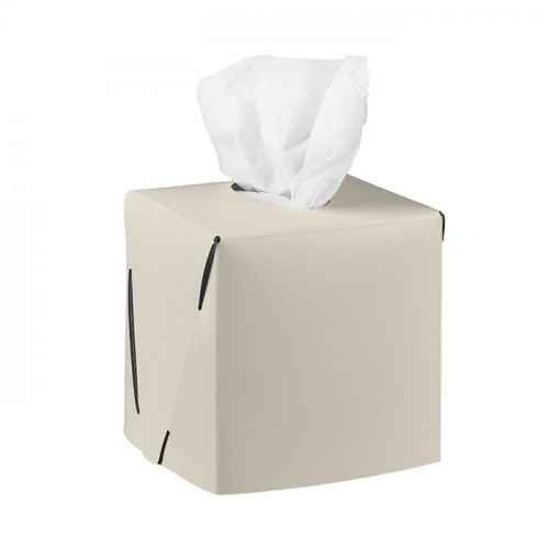 ADJ Салфетница Kleenex, 12x12xH12 см., цвет: панна котта/белый