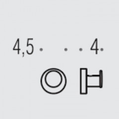 Colombo Plus Крючок подвесной, цвет: графит матовый