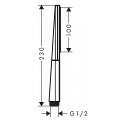 Hansgrohe Rainfinity Ручной душ 10см., 1jet, цвет: белый матовый