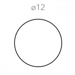 ADJ Круглый костер, D12 см., цвет: коньяк/бордо