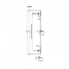 BOSSINI Душевой гарнитур с штангой, ручным душем и шлангом, цвет хром